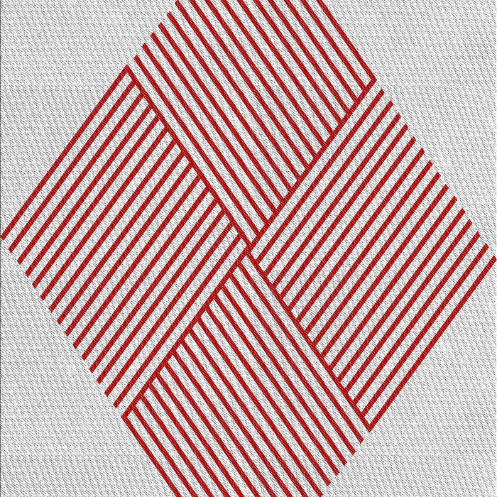 Patterned Off-White Novelty Rug, pat1473