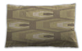 Patterned Rectangular Dark Almond Brown Lumbar Throw Pillow, 13 inch by 19 inch, lbpat1474brn