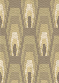 Machine Washable Transitional Dark Almond Brown Rug, wshpat1474brn