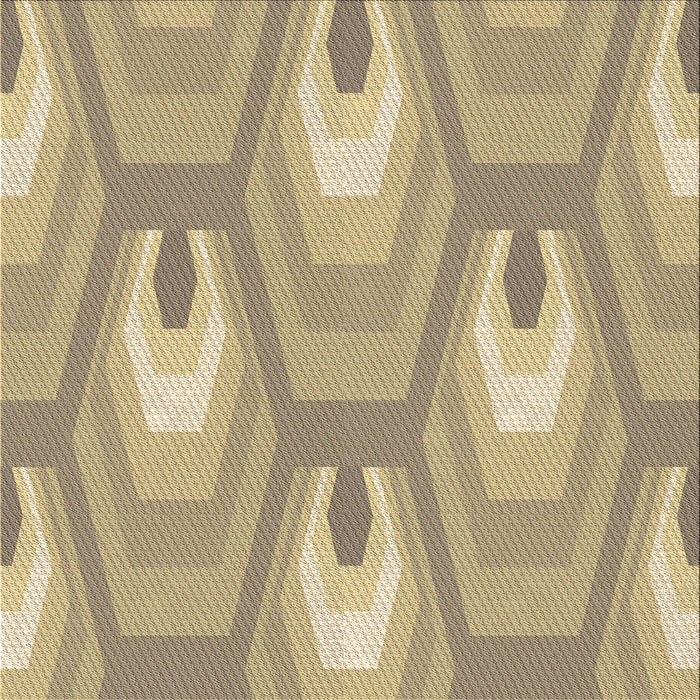 Round Patterned Dark Almond Brown Rug, pat1474brn