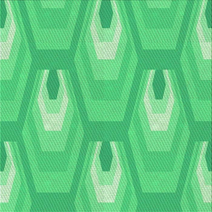 Round Patterned Lime Mint Green Rug, pat1474grn