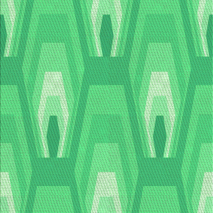 Machine Washable Transitional Lime Mint Green Rug, wshpat1474grn