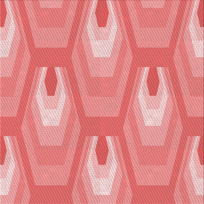 Round Machine Washable Transitional Light Coral Pink Rug, wshpat1474rd