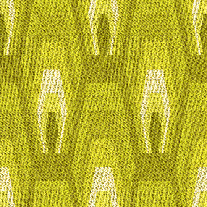 Patterned Yellow Rug, pat1474yw