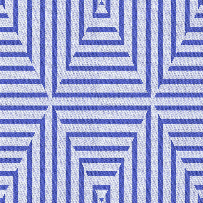 Round Patterned Blue Rug, pat1475blu