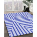 Machine Washable Transitional Blue Rug in a Family Room, wshpat1475blu