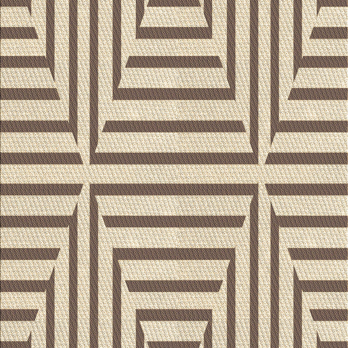 Machine Washable Transitional Vanilla Gold Rug, wshpat1475brn