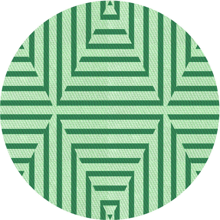 Square Patterned Mint Green Rug, pat1475grn