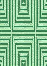 Machine Washable Transitional Mint Green Rug, wshpat1475grn