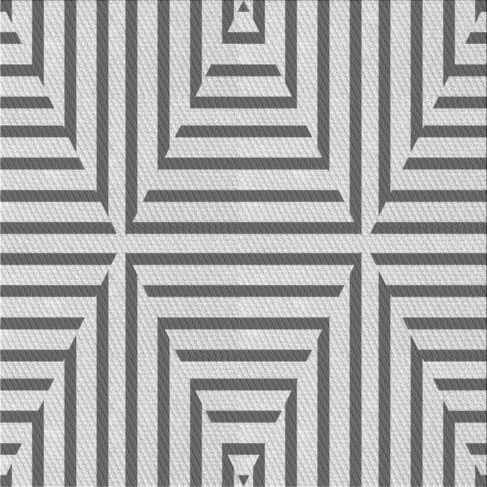 Round Patterned Silver Gray Rug, pat1475gry