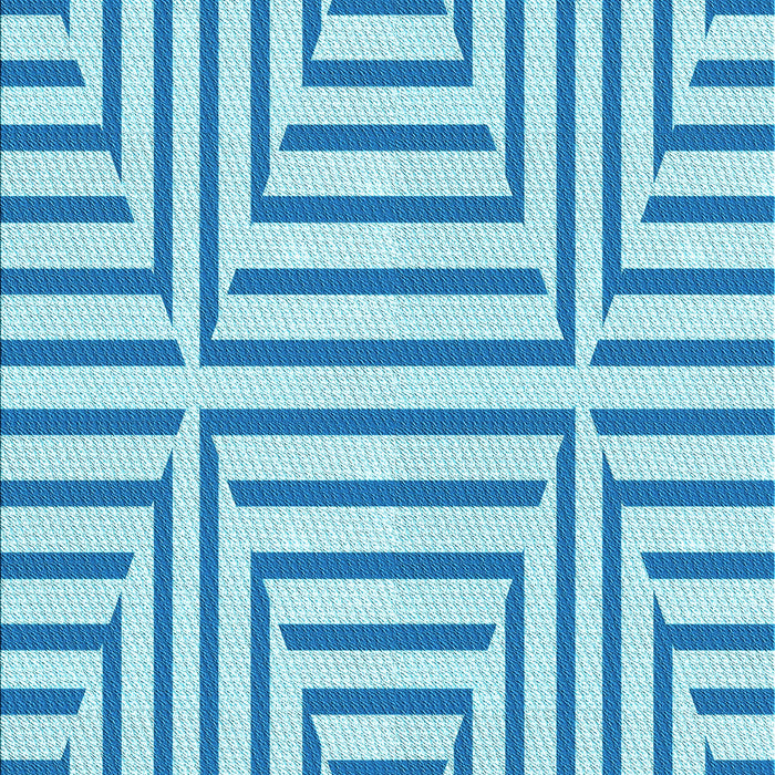 Machine Washable Transitional Blue Rug, wshpat1475lblu