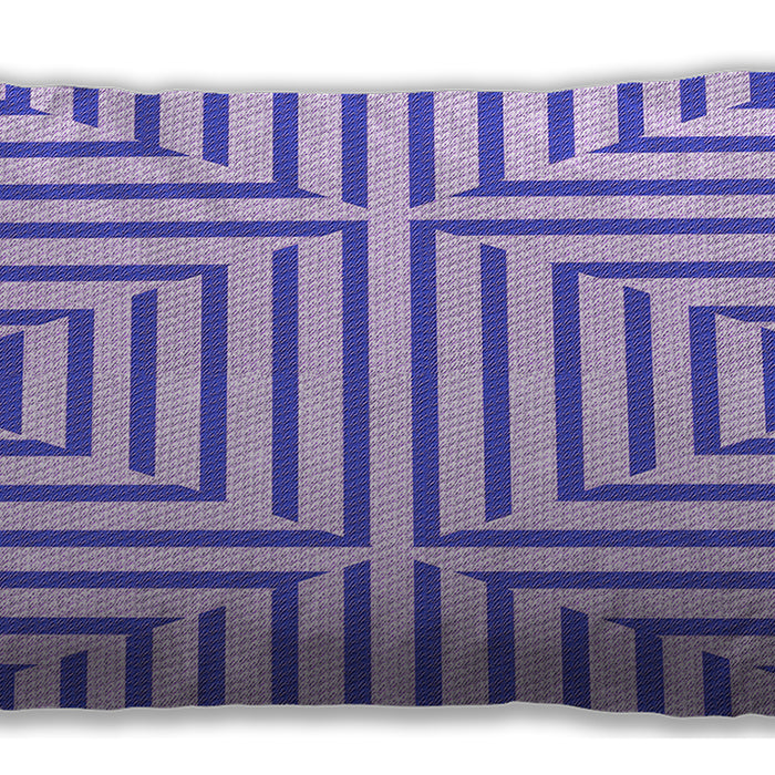 Patterned Rectangular Blossom Pink Lumbar Throw Pillow, 13 inch by 19 inch, lbpat1475pur