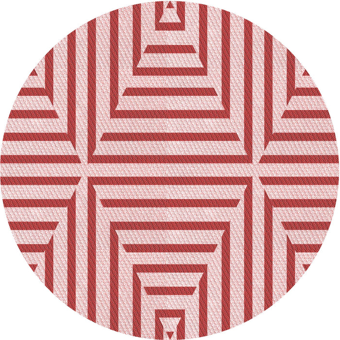 Square Patterned Pink Rug, pat1475rd