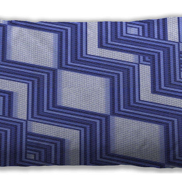 Patterned Rectangular Sky Blue Lumbar Throw Pillow, 13 inch by 19 inch, lbpat1476blu