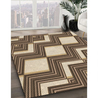 Patterned Brown Sugar Brown Rug, pat1476brn