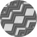 Square Patterned Cloud Gray Rug, pat1476gry