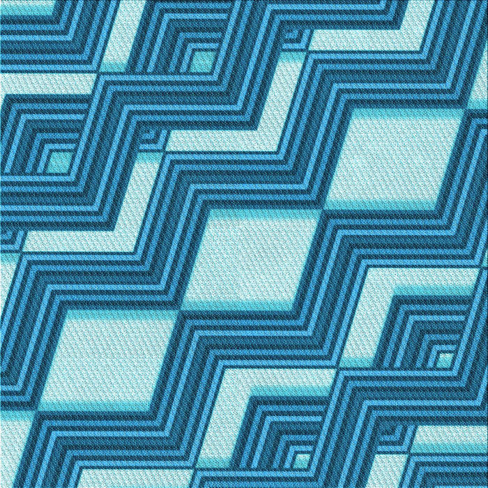 Round Patterned Blue Rug, pat1476lblu