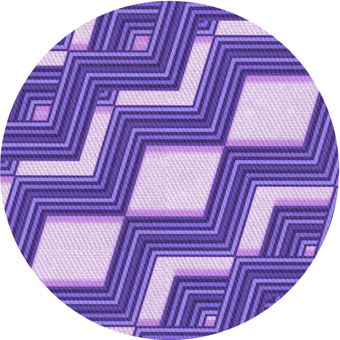 Square Machine Washable Transitional Amethyst Purple Rug in a Living Room, wshpat1476pur