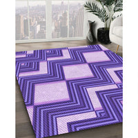 Patterned Amethyst Purple Rug, pat1476pur