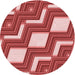 Square Patterned Red Rug, pat1476rd