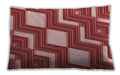 Patterned Rectangular Red Lumbar Throw Pillow, 13 inch by 19 inch, lbpat1476rd