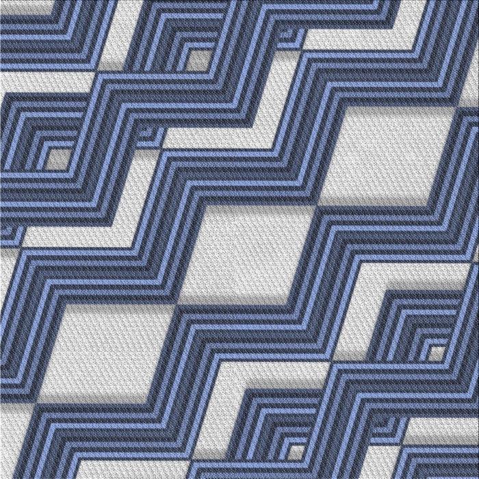 Sideview of Machine Washable Transitional Blue Rug, wshpat1476