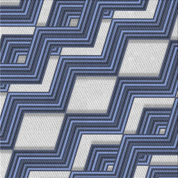Square Patterned Blue Novelty Rug, pat1476