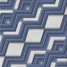 Square Patterned Blue Novelty Rug, pat1476