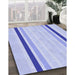 Machine Washable Transitional Blue Rug in a Family Room, wshpat1477blu