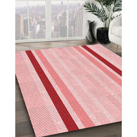 Patterned Pink Rug, pat1477rd