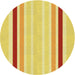 Square Patterned Bold Yellow Rug, pat1477yw