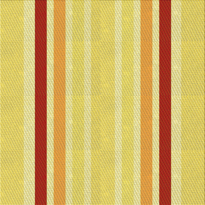 Round Patterned Bold Yellow Rug, pat1477yw