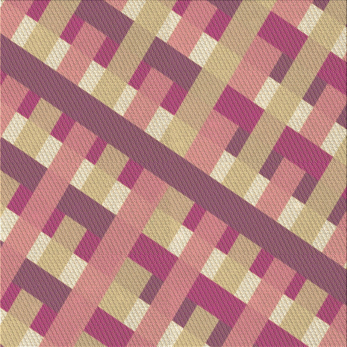Round Patterned Pink Rug, pat1478brn