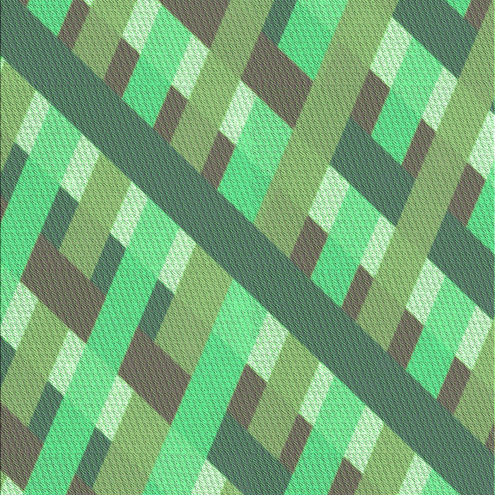 Machine Washable Transitional Green Rug, wshpat1478grn