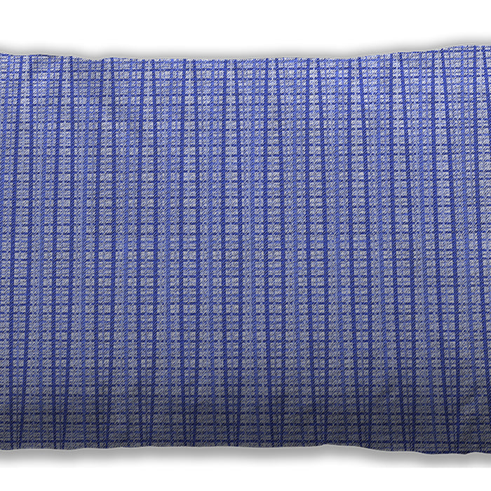 Patterned Rectangular Blue Lumbar Throw Pillow, 13 inch by 19 inch, lbpat1479blu