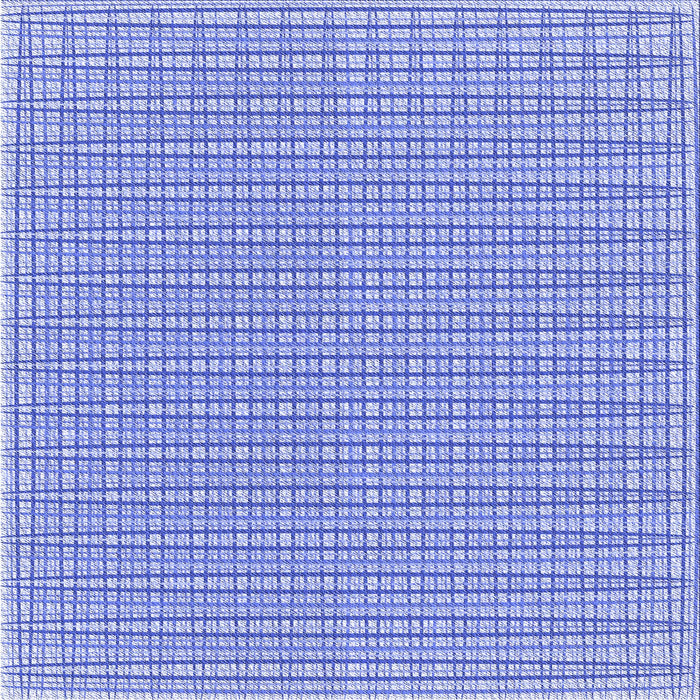 Round Machine Washable Transitional Blue Rug, wshpat1479blu