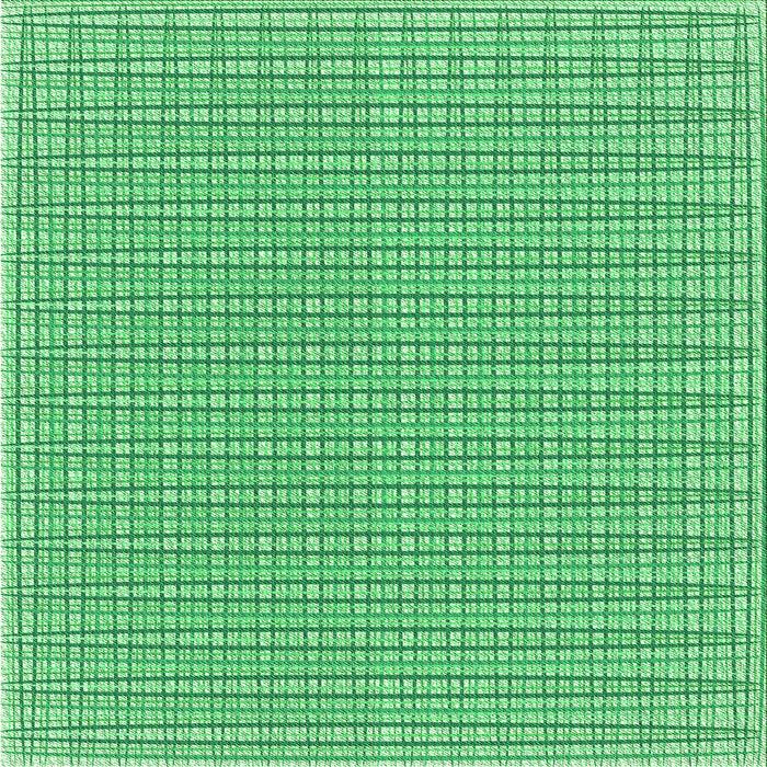 Round Machine Washable Transitional Jade Green Rug, wshpat1479grn