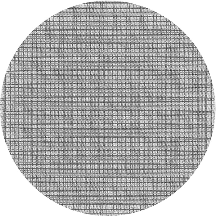 Square Patterned Platinum Silver Gray Rug, pat1479gry