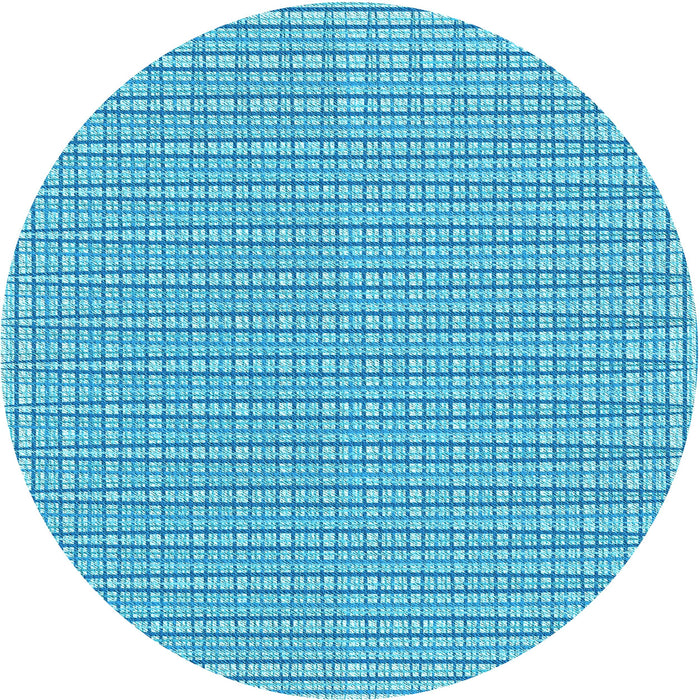 Square Patterned Deep Sky Blue Rug, pat1479lblu