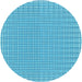 Square Patterned Deep Sky Blue Rug, pat1479lblu