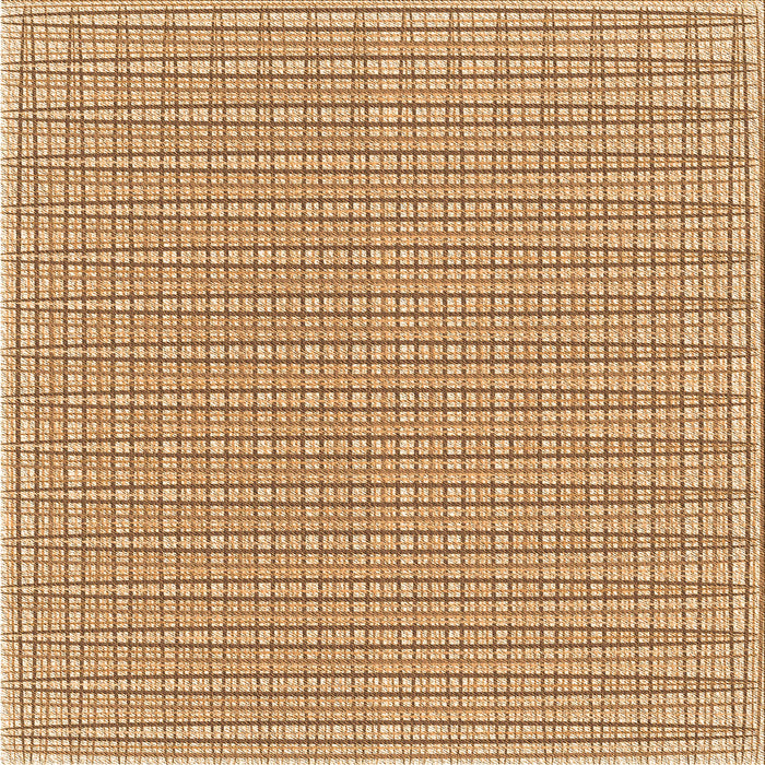 Round Machine Washable Transitional Yellow Rug, wshpat1479org