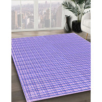 Patterned Mauve Purple Rug, pat1479pur