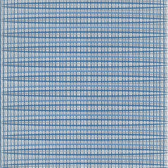 Machine Washable Transitional Coral Blue Rug, wshpat1479