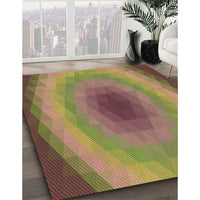 Patterned Sienna Brown Rug, pat148brn