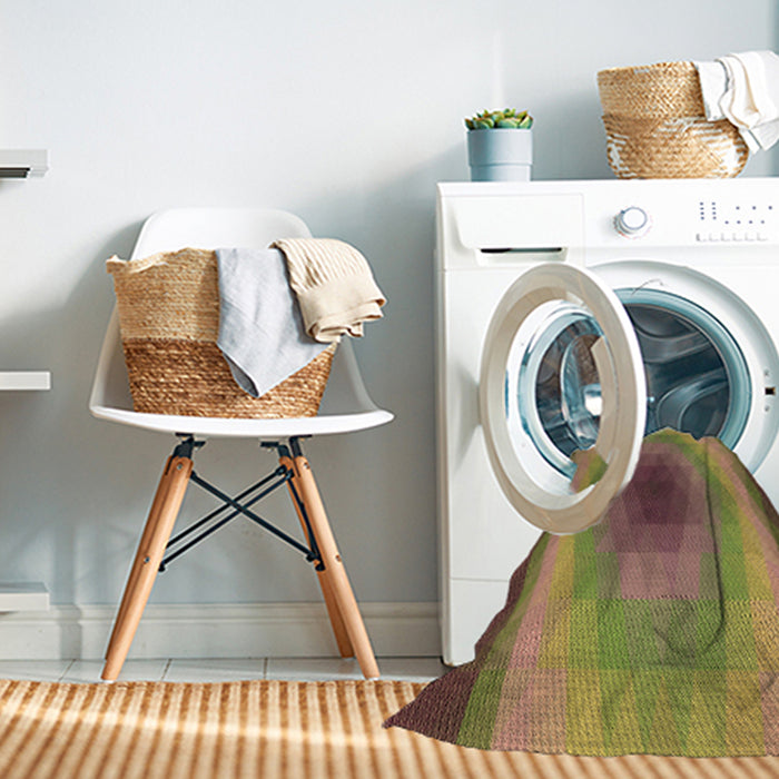 Machine Washable Transitional Sienna Brown Rug in a Washing Machine, wshpat148brn