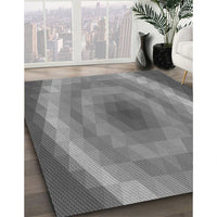 Patterned Carbon Gray Rug, pat148gry