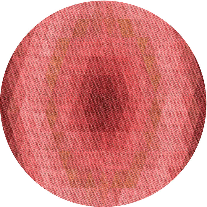 Square Patterned Red Rug, pat148rd