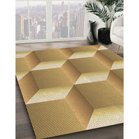 Patterned Orange Rug, pat1480brn