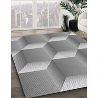 Patterned Cloud Gray Rug, pat1480gry