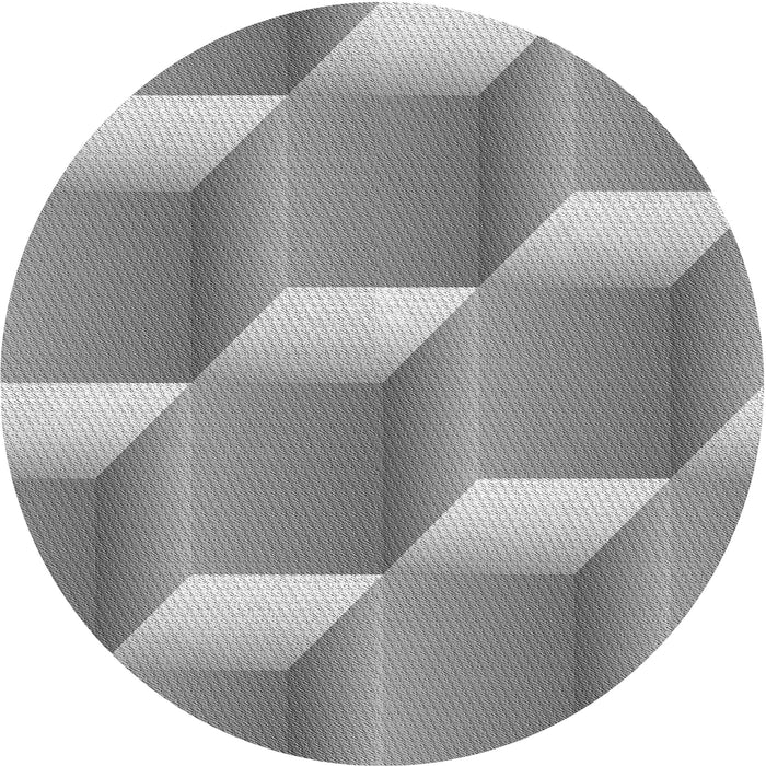 Square Patterned Cloud Gray Rug, pat1480gry